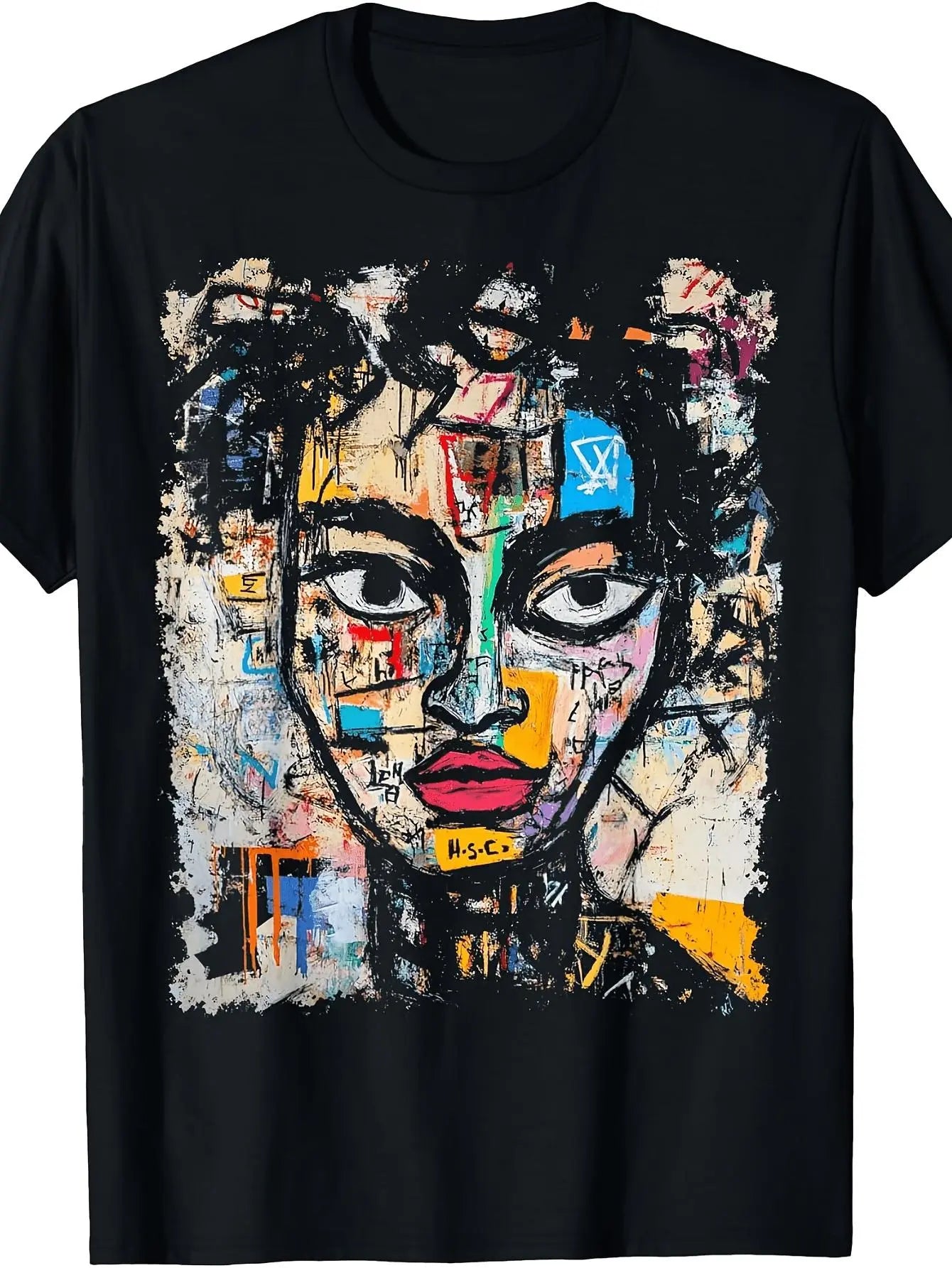 1990S Art Style Abstract Graffiti T-Shirt, Unisex
