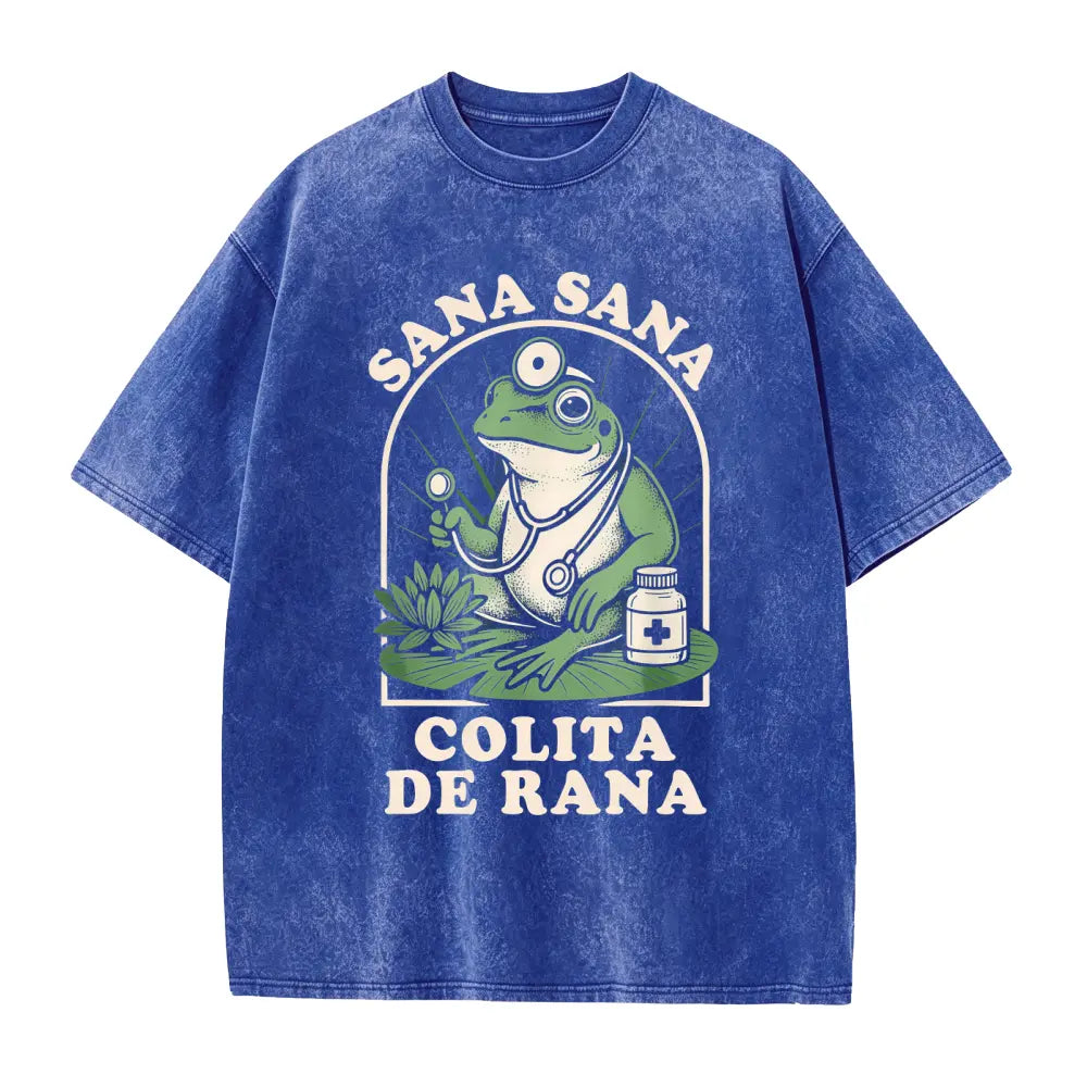 Sana Sana Colita De Rana T-shirt, Sana Sana T-shirt, Mexican Mom Gift, Funny Latina Shirt, Enfermera Latina Shirt, Funny Mexican Frog Shirt