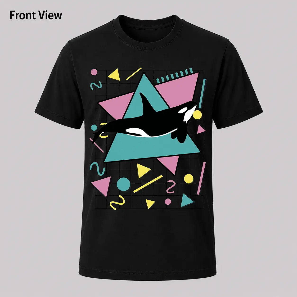Orca Killer Whale Vintage 90s Retro 1990s Aesthetic Vibes T-Shirt