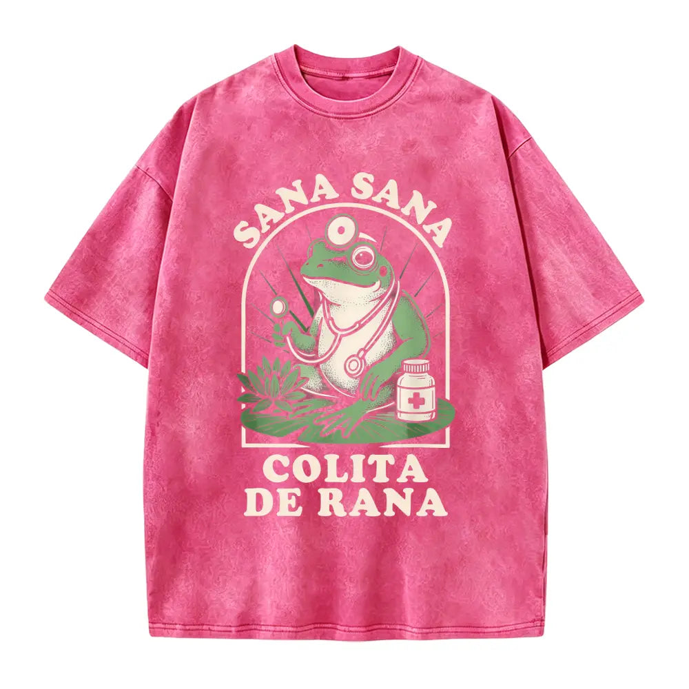 Sana Sana Colita De Rana T-shirt, Sana Sana T-shirt, Mexican Mom Gift, Funny Latina Shirt, Enfermera Latina Shirt, Funny Mexican Frog Shirt