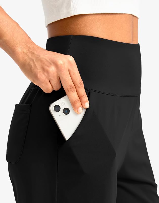 G Gradual Women's Bermuda Long Shorts with Pockets 9"/7"/5" High Waisted Shorts for Women Walking Athletic Workout