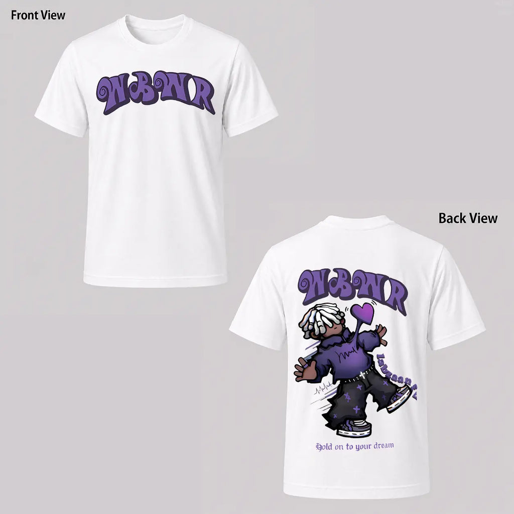 Men's  Stree twear T-Shirt Compatible for Urban Fashion - Graffiti Lettering & Cartoon Character Print Short Sleeve Tee, Loose Fit Round Neck Summer Casual Shirt with Urban Aesthetic - Ideal for Outings & Parties