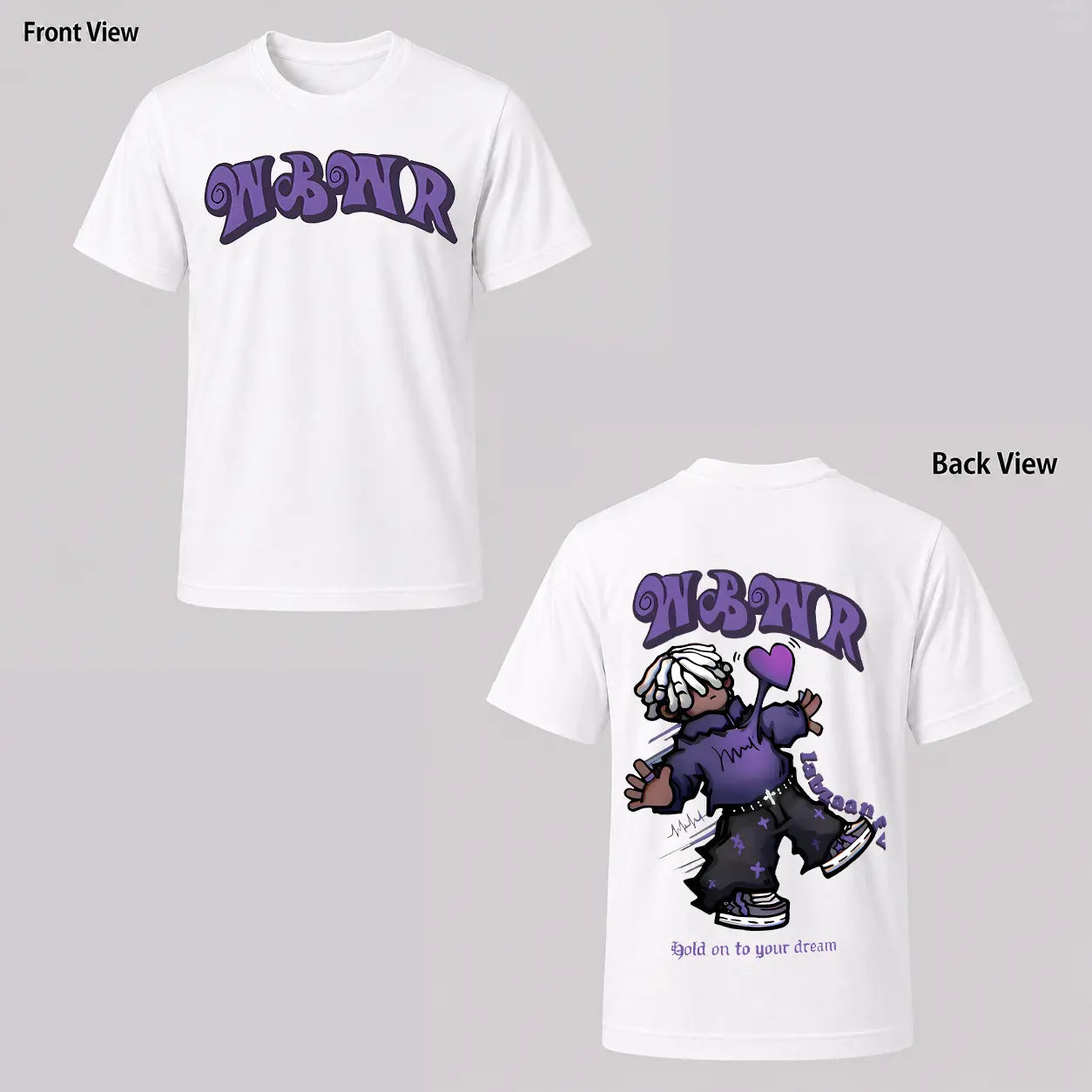 Men's  Stree twear T-Shirt Compatible for Urban Fashion - Graffiti Lettering & Cartoon Character Print Short Sleeve Tee, Loose Fit Round Neck Summer Casual Shirt with Urban Aesthetic - Ideal for Outings & Parties