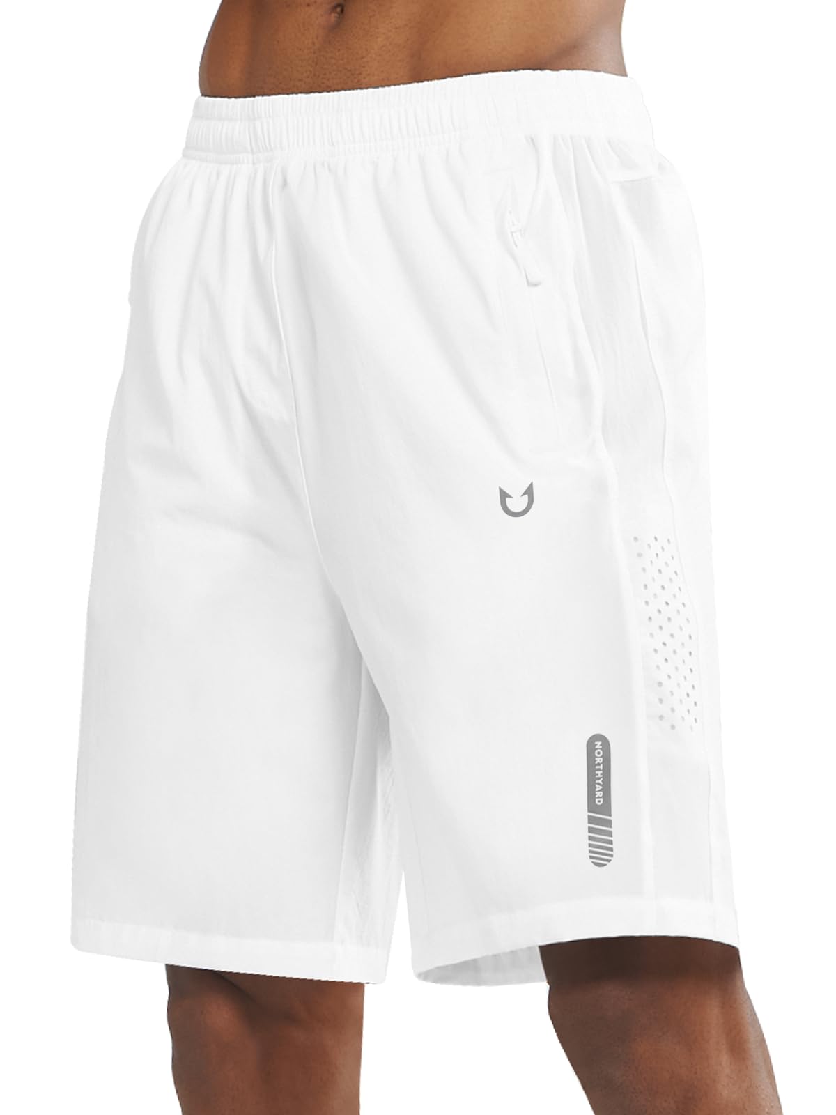 NORTHYARD Men's Athletic Running Shorts Gym Workout 7"/9"/5" Quick Dry Lightweight Sports Basketball Tennis 3 Zipper Pockets