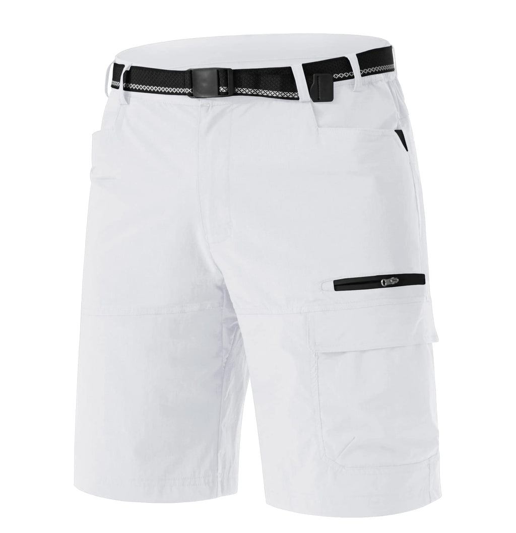TACVASEN Men's Summer Outdoor Shorts Quick Dry Water Resistant Cargo Casual Golf Work Hiking Shorts (NO Belt)