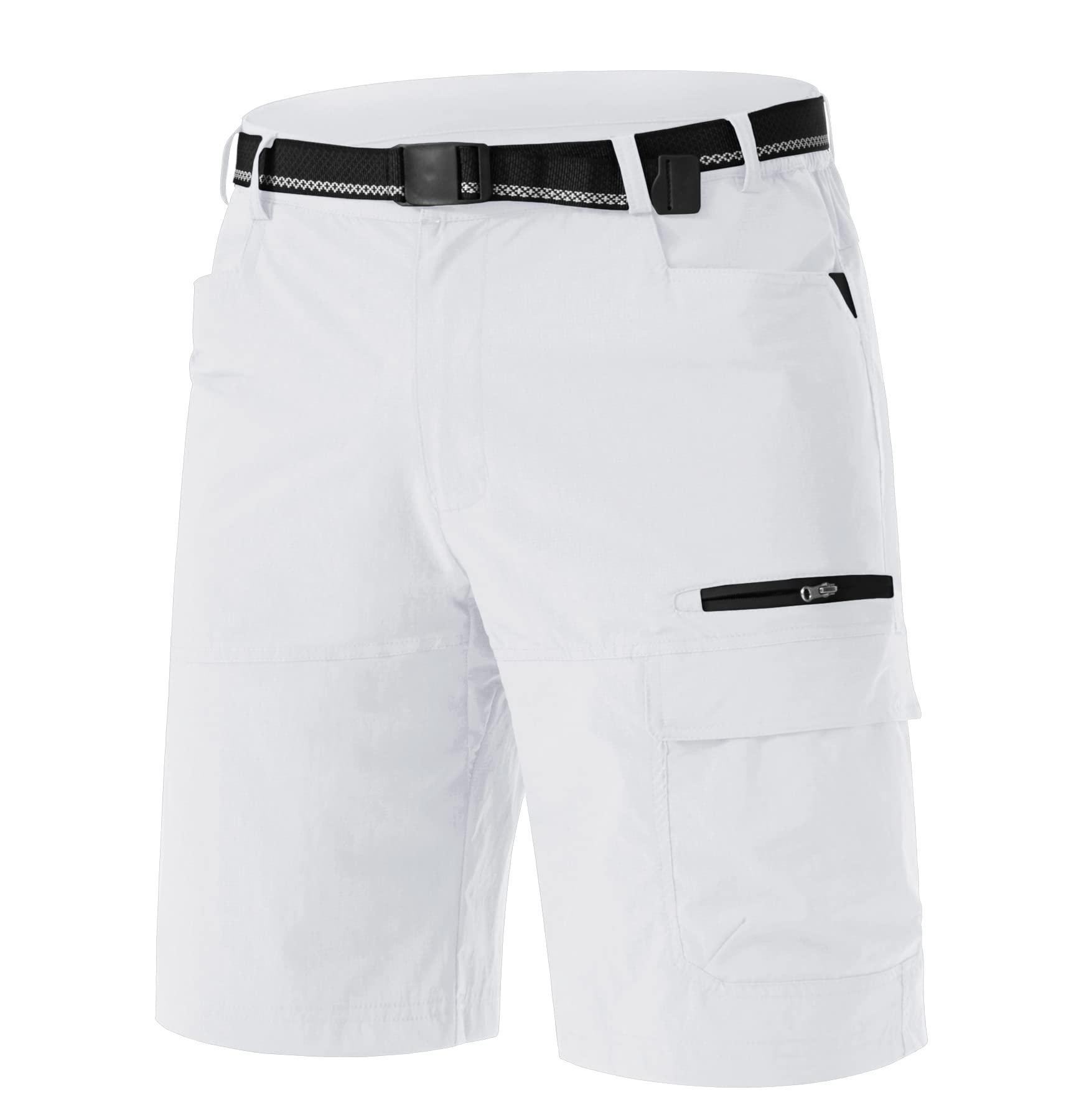 TACVASEN Men's Summer Outdoor Shorts Quick Dry Water Resistant Cargo Casual Golf Work Hiking Shorts (NO Belt)