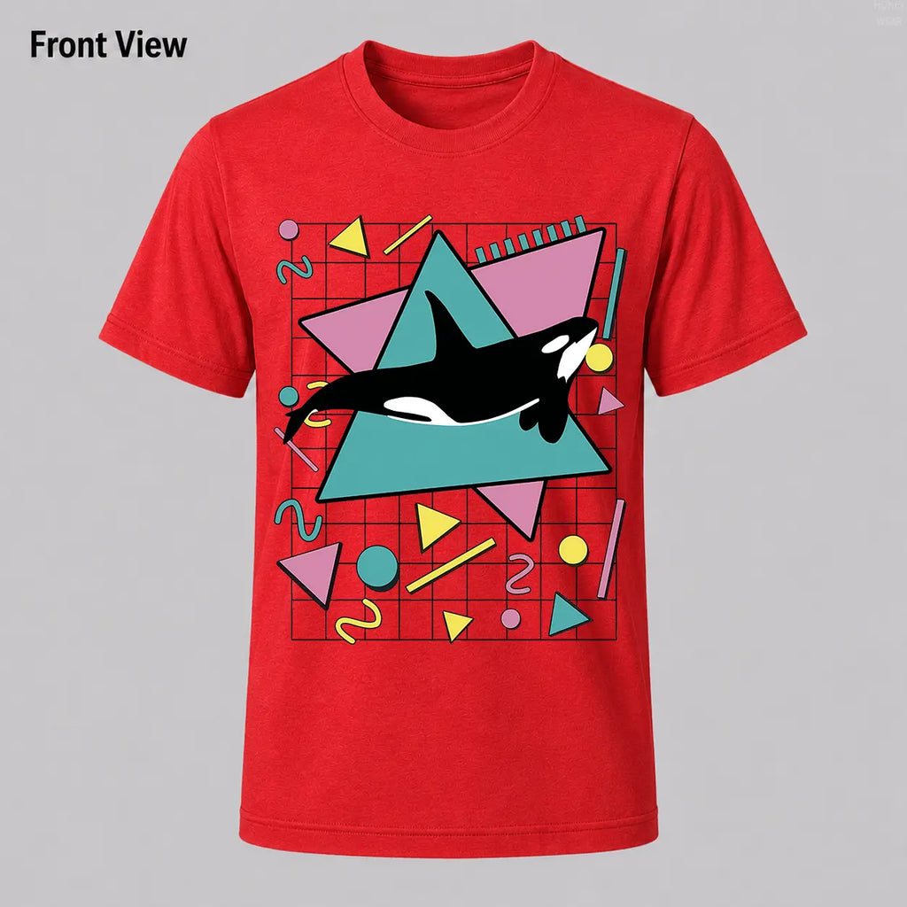 Orca Killer Whale Vintage 90s Retro 1990s Aesthetic Vibes T-Shirt