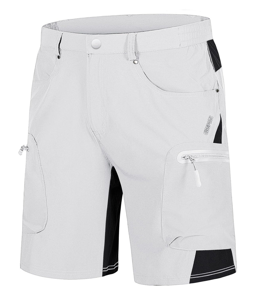 TACVASEN Men's Hiking Cargo Shorts 10" with Zipper Pockets Quick Dry Casual Stretch Golf Work Short Outdoor Summer