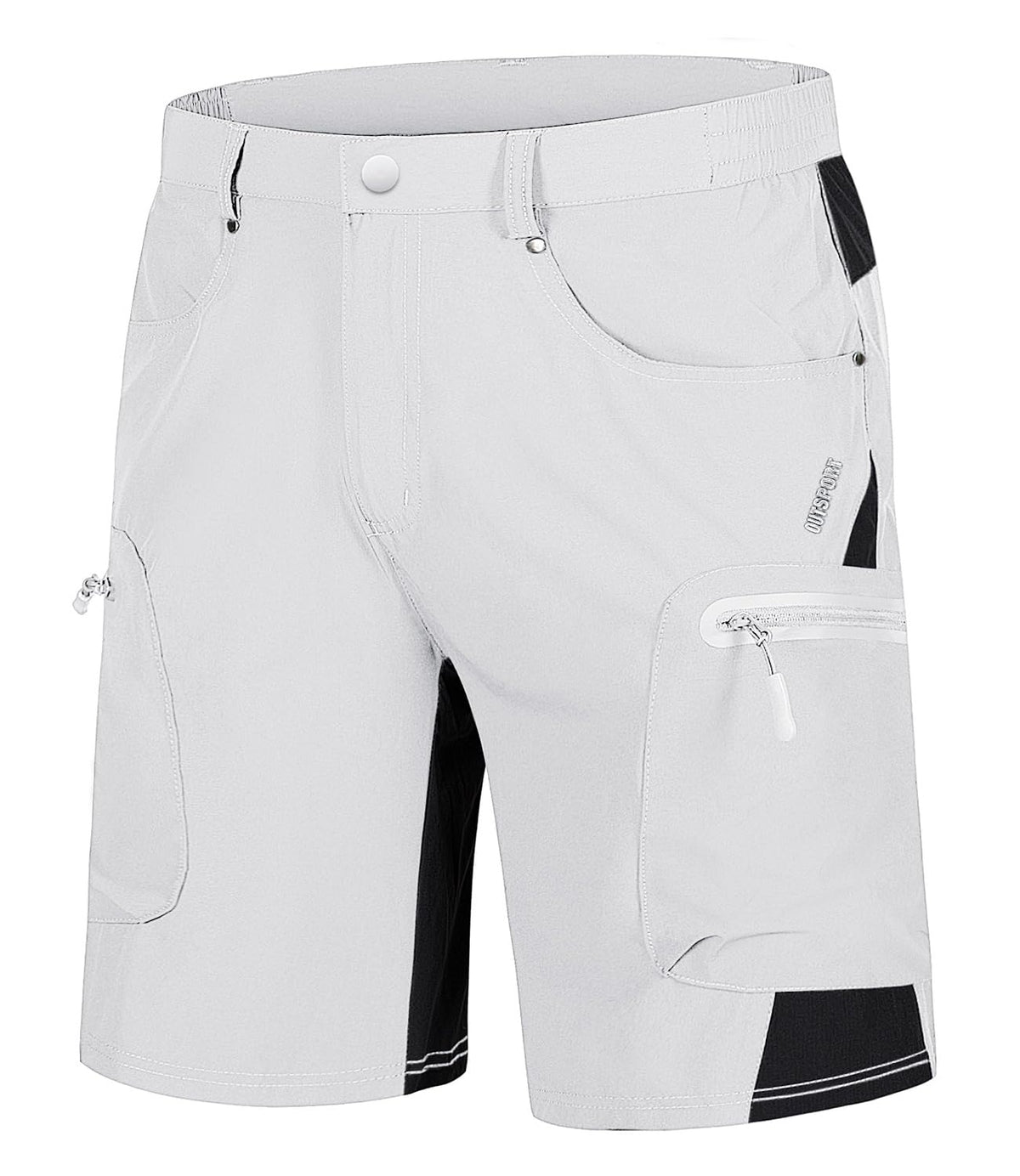 TACVASEN Men's Hiking Cargo Shorts 10" with Zipper Pockets Quick Dry Casual Stretch Golf Work Short Outdoor Summer