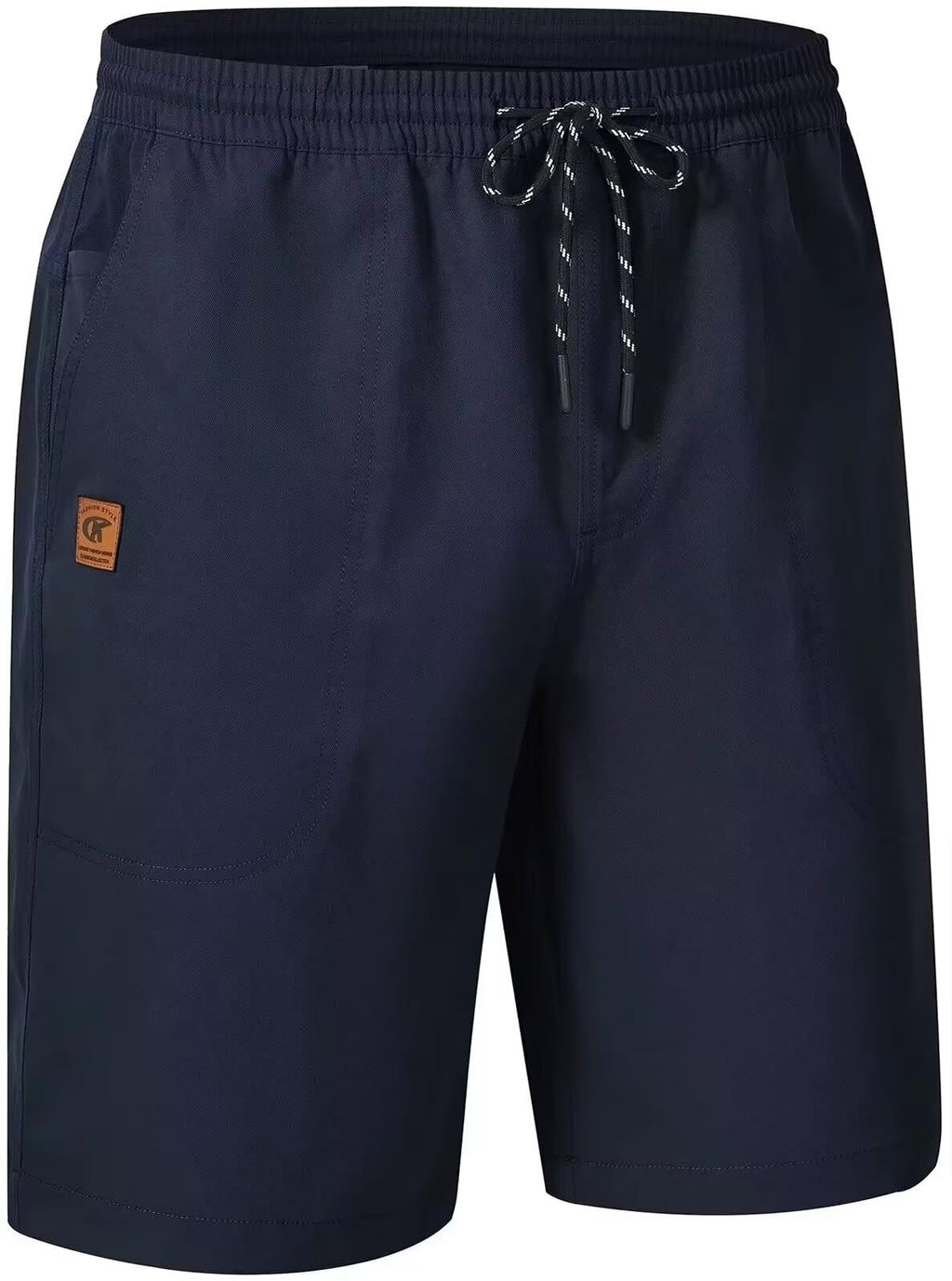 QPNGRP Men's Stretch Waist Casual Shorts with 5 Pockets Include 1 Zipper Pocket