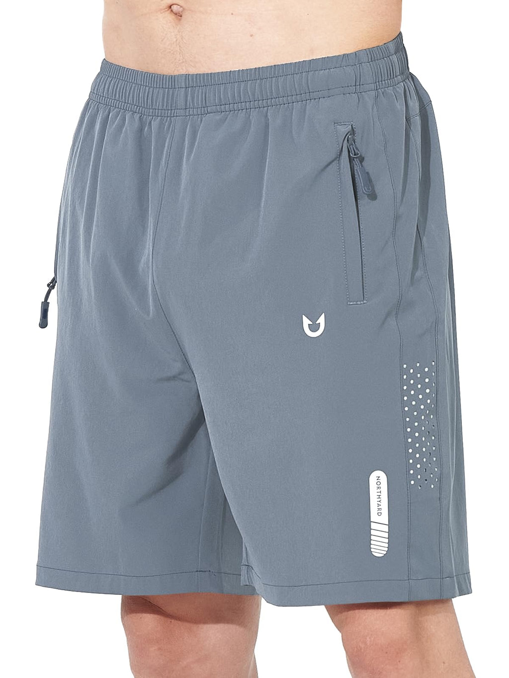 NORTHYARD Men's Athletic Running Shorts Gym Workout 7"/9"/5" Quick Dry Lightweight Sports Basketball Tennis 3 Zipper Pockets