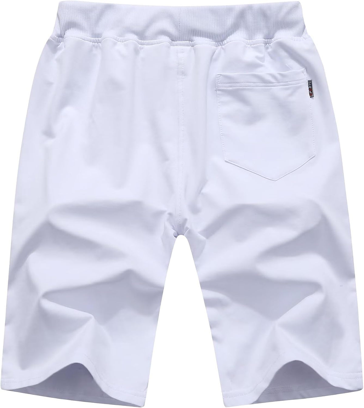 QPNGRP Mens Shorts Casual Drawstring Zipper Pockets Elastic Waist