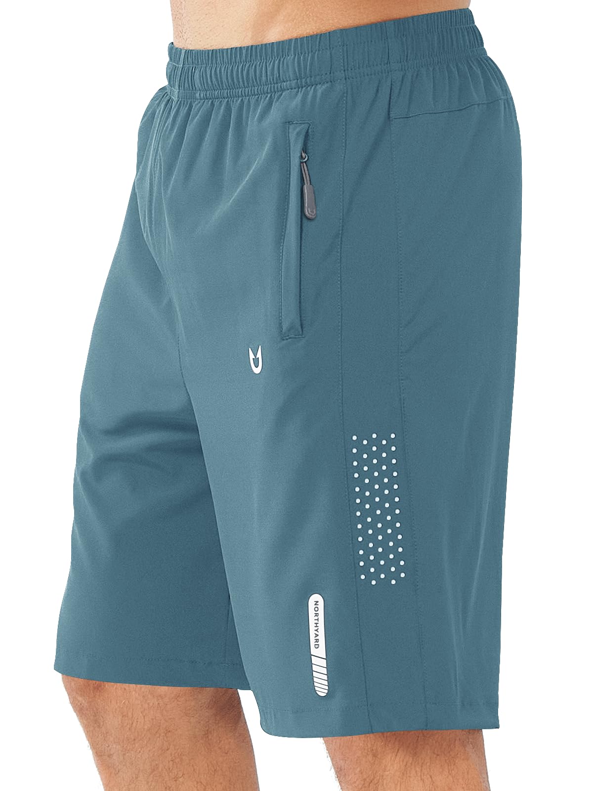 NORTHYARD Men's Athletic Running Shorts Gym Workout 7"/9"/5" Quick Dry Lightweight Sports Basketball Tennis 3 Zipper Pockets