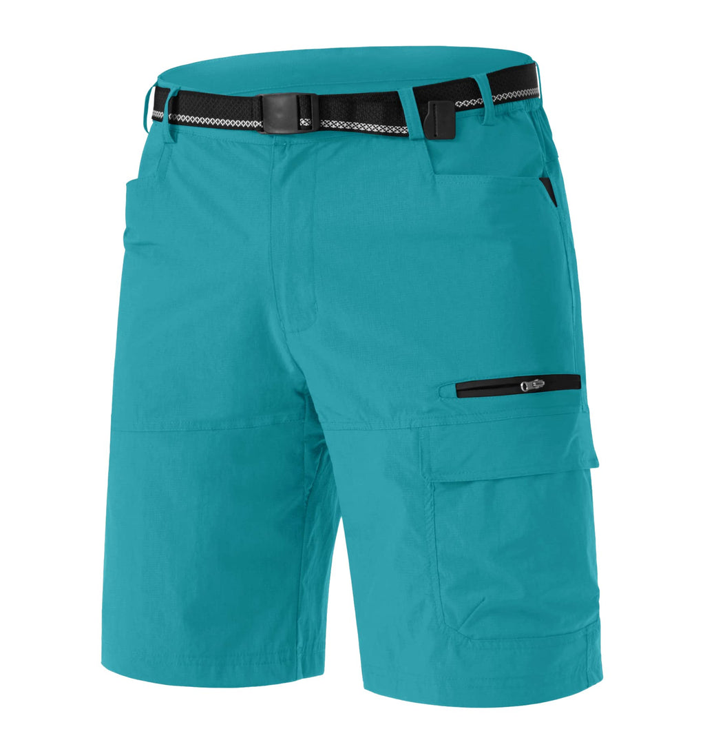 TACVASEN Men's Summer Outdoor Shorts Quick Dry Water Resistant Cargo Casual Golf Work Hiking Shorts (NO Belt)