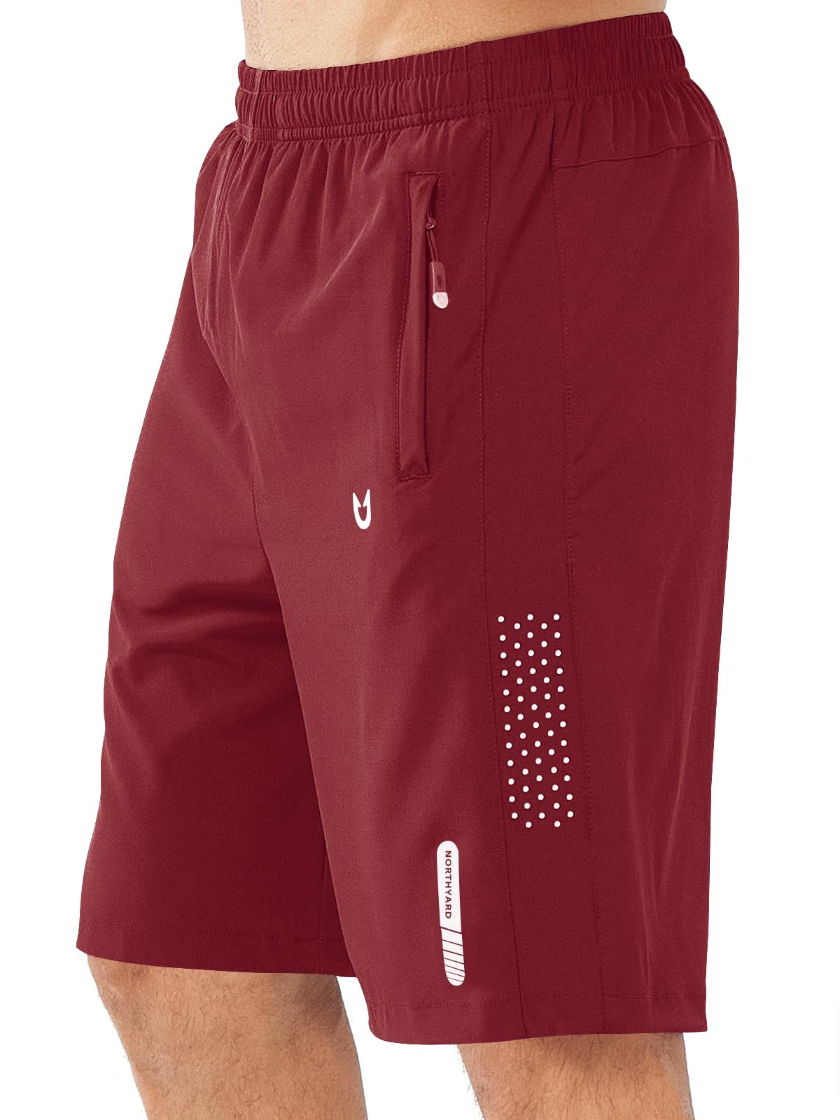 NORTHYARD Men's Athletic Running Shorts Gym Workout 7"/9"/5" Quick Dry Lightweight Sports Basketball Tennis 3 Zipper Pockets