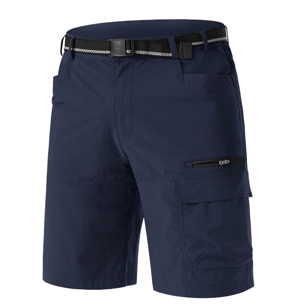TACVASEN Men's Summer Outdoor Shorts Quick Dry Water Resistant Cargo Casual Golf Work Hiking Shorts (NO Belt)