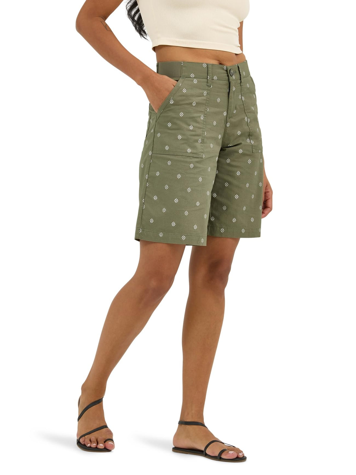 Lee Women's Ultra Lux Comfort with Flex-to-go Utility Bermuda Short