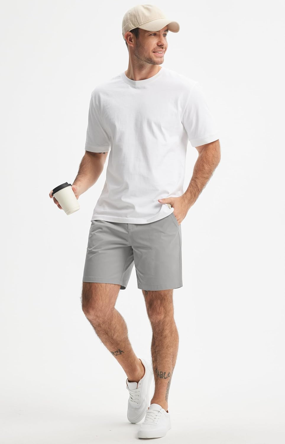 Libin Mens Golf Shorts 7"/9" Work Dress Shorts Casual Flat Front Hybrid Short Lightweight Quick Dry Water Resistant