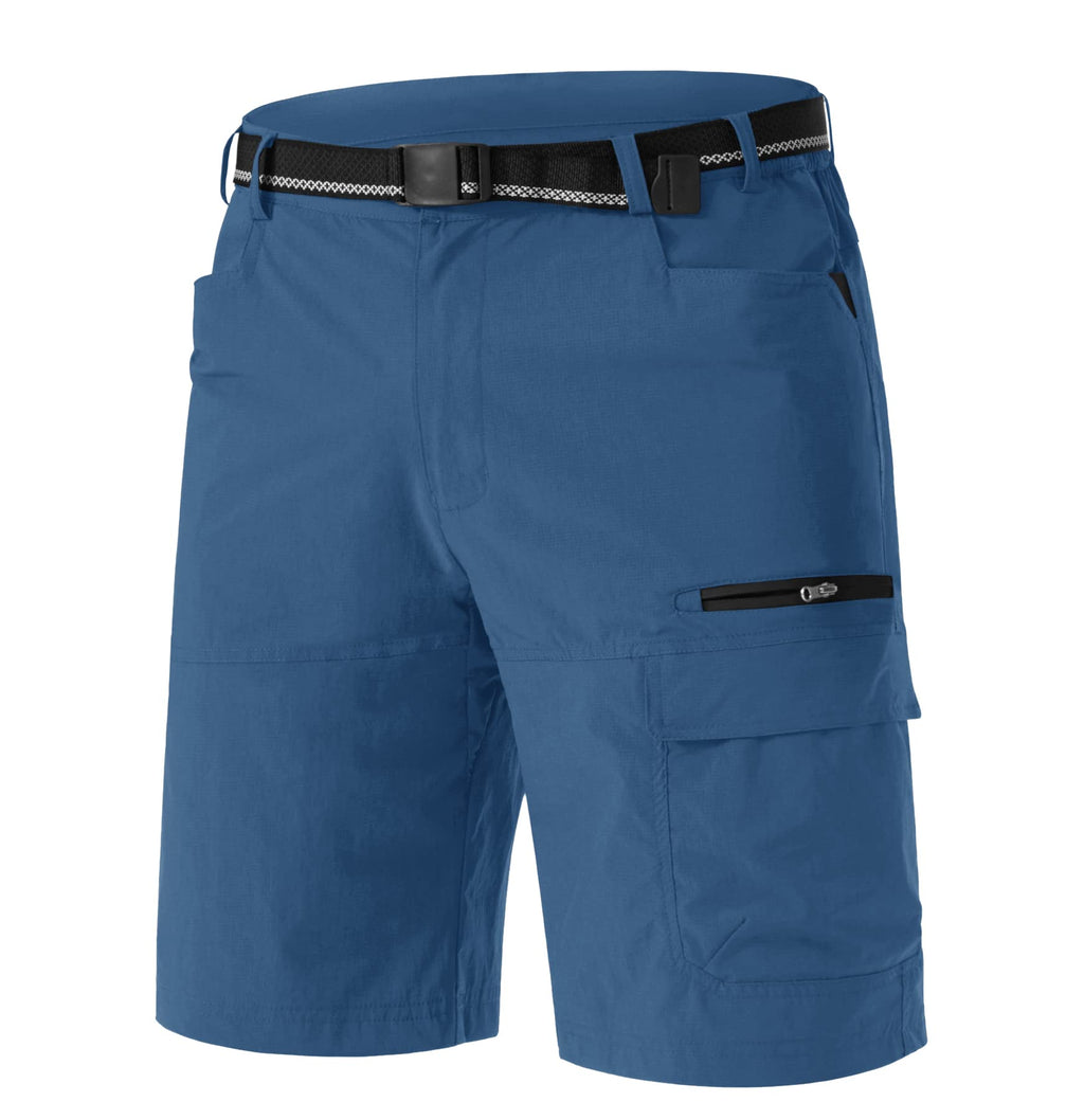 TACVASEN Men's Summer Outdoor Shorts Quick Dry Water Resistant Cargo Casual Golf Work Hiking Shorts (NO Belt)