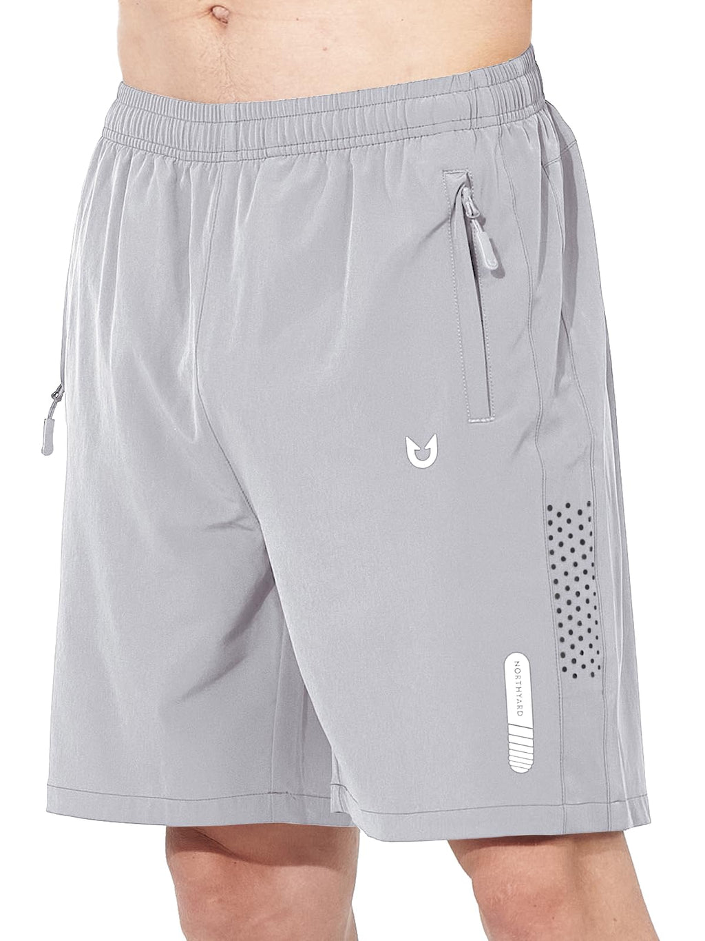 NORTHYARD Men's Athletic Running Shorts Gym Workout 7"/9"/5" Quick Dry Lightweight Sports Basketball Tennis 3 Zipper Pockets