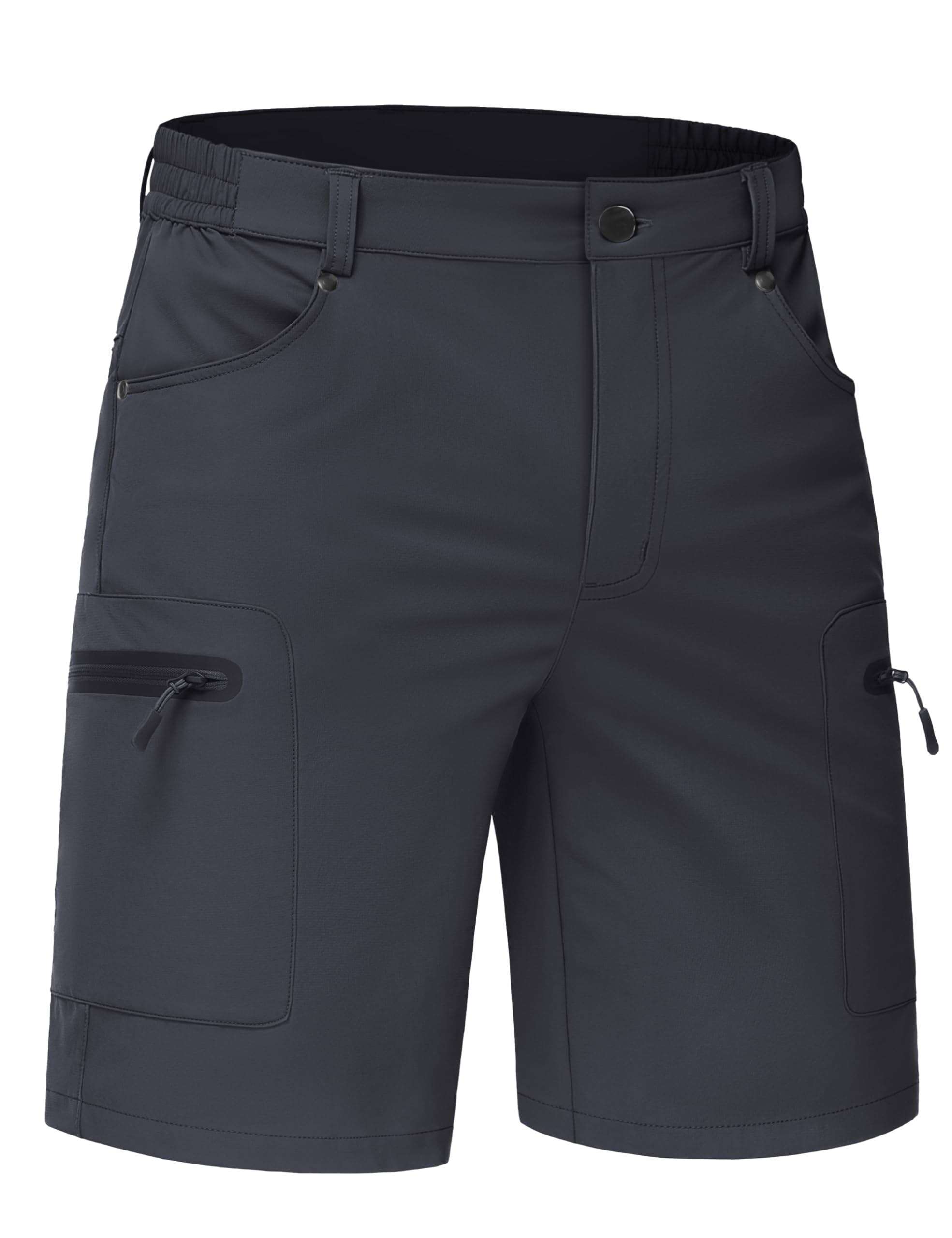TACVASEN Men's Hiking Cargo Shorts 10" Quick Dry Lightweight Casual Summer Work Golf Shorts with 5 Pockets