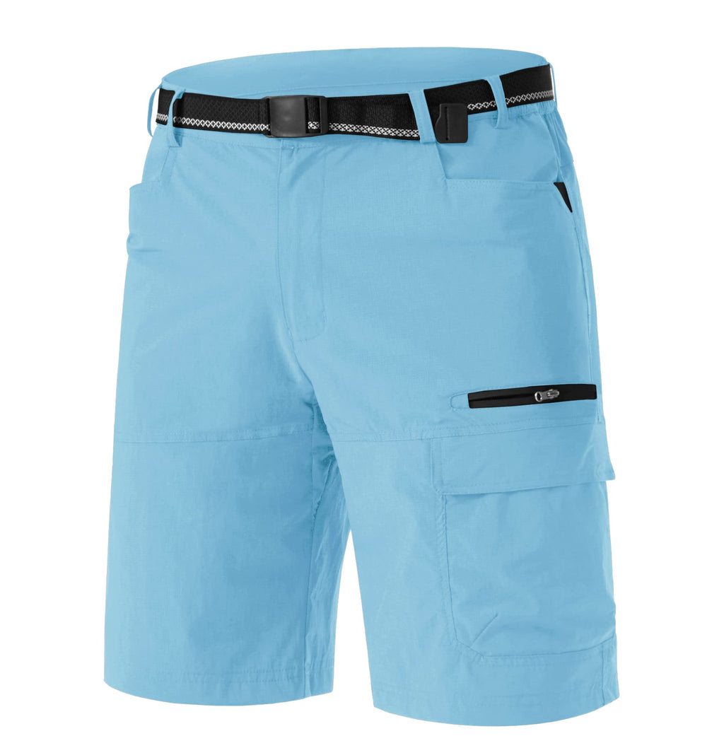 TACVASEN Men's Summer Outdoor Shorts Quick Dry Water Resistant Cargo Casual Golf Work Hiking Shorts (NO Belt)