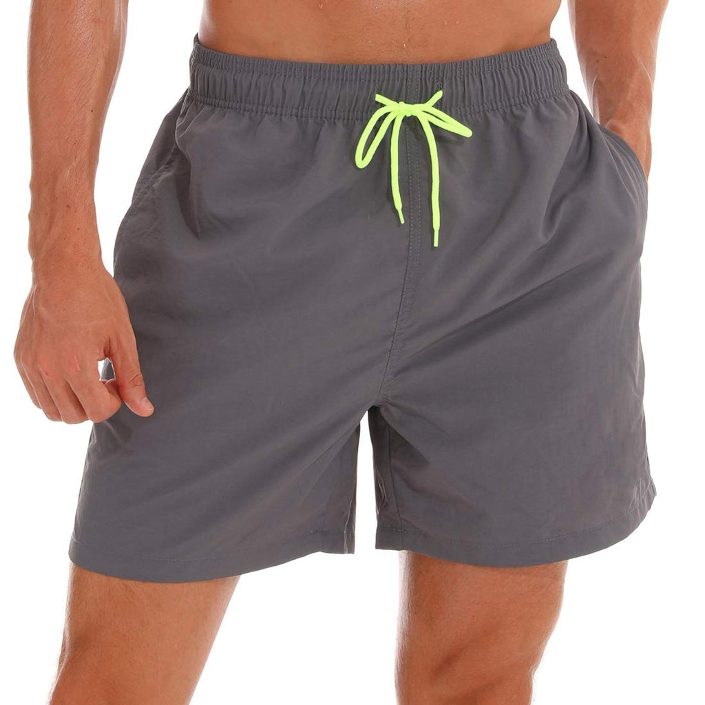 SILKWORLD Men's Swim Trunks Quick Dry Beach Shorts with Pockets | mesh lining, dry fast, adjustable waist, side pockets, comfort,well made,swimming,beach shorts, water sports,vacation trips