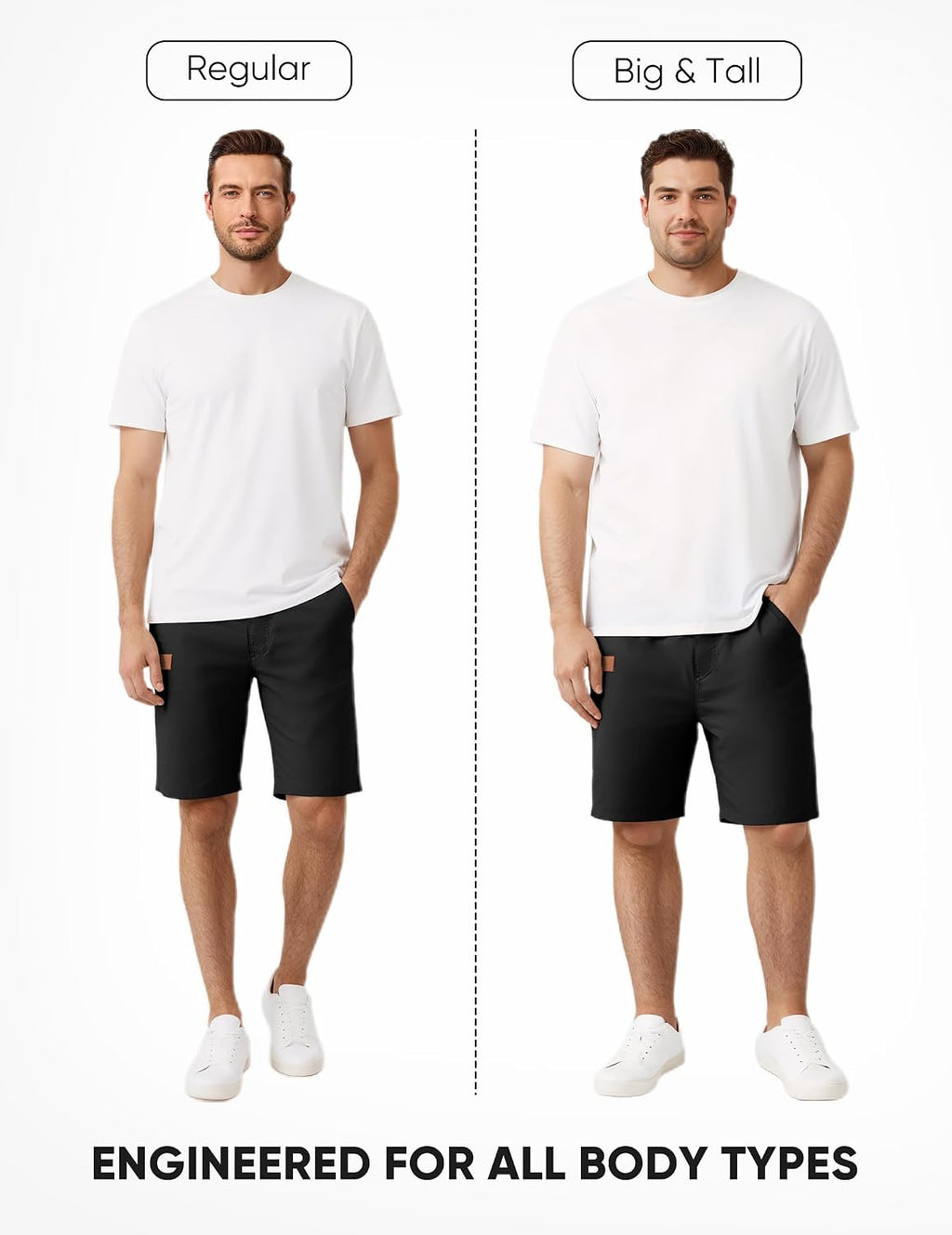 JMIERR Mens Cotton Stretch Shorts Casual Drawstring Twill Chino Shorts | Drawstring Waist, Phone Pockets, Golf, Summer Beach Cruise Outfits, Machine Wash