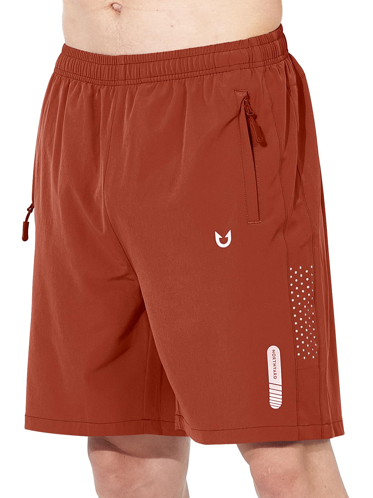 NORTHYARD Men's Athletic Running Shorts Gym Workout 7"/9"/5" Quick Dry Lightweight Sports Basketball Tennis 3 Zipper Pockets
