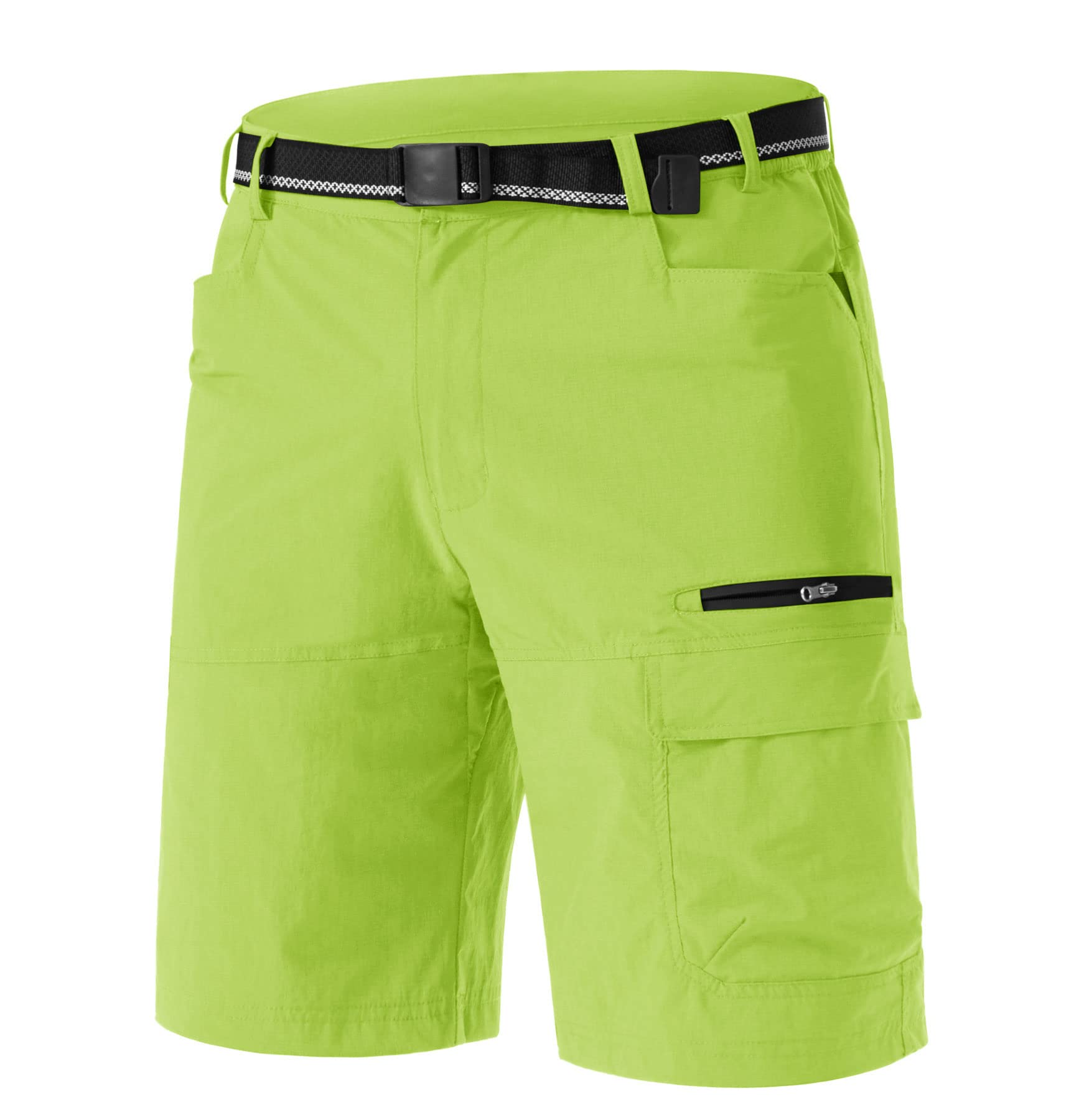 TACVASEN Men's Summer Outdoor Shorts Quick Dry Water Resistant Cargo Casual Golf Work Hiking Shorts (NO Belt)