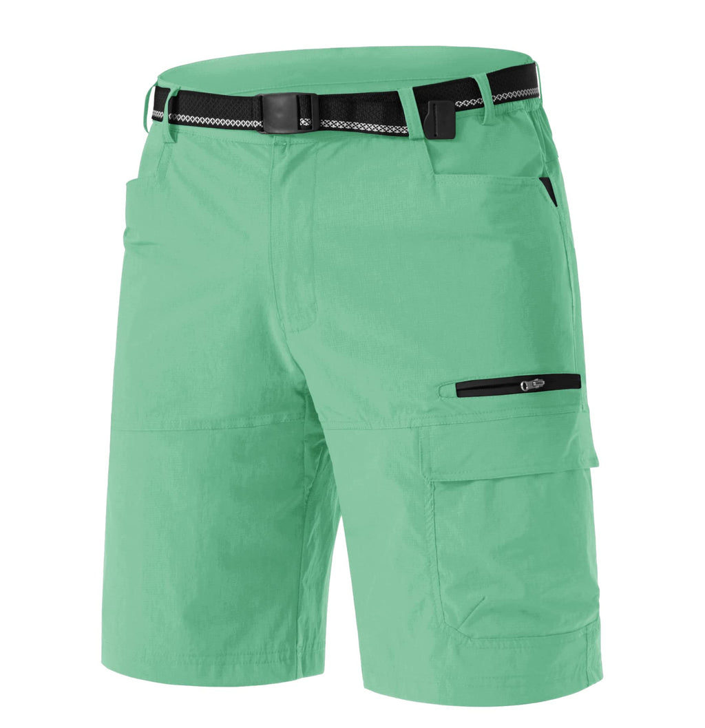 TACVASEN Men's Summer Outdoor Shorts Quick Dry Water Resistant Cargo Casual Golf Work Hiking Shorts (NO Belt)