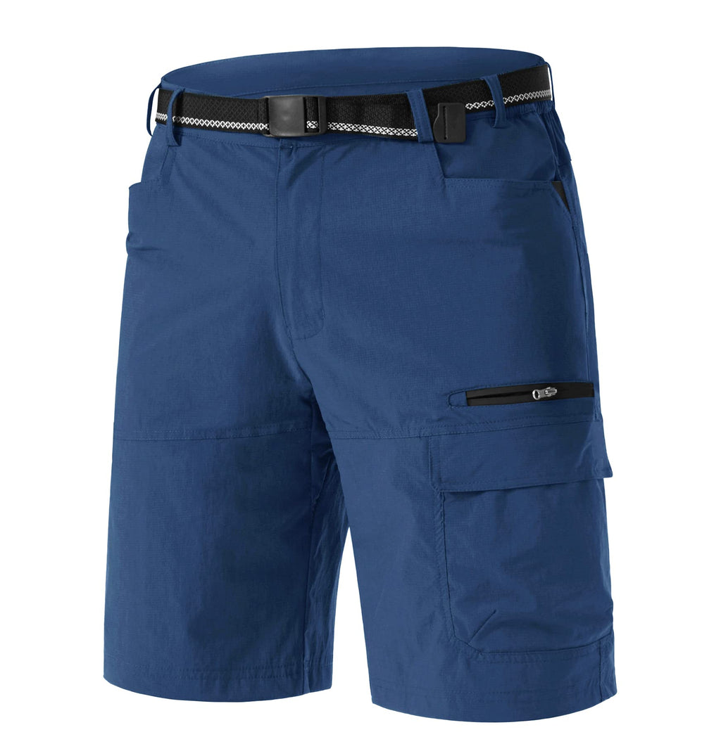 TACVASEN Men's Summer Outdoor Shorts Quick Dry Water Resistant Cargo Casual Golf Work Hiking Shorts (NO Belt)