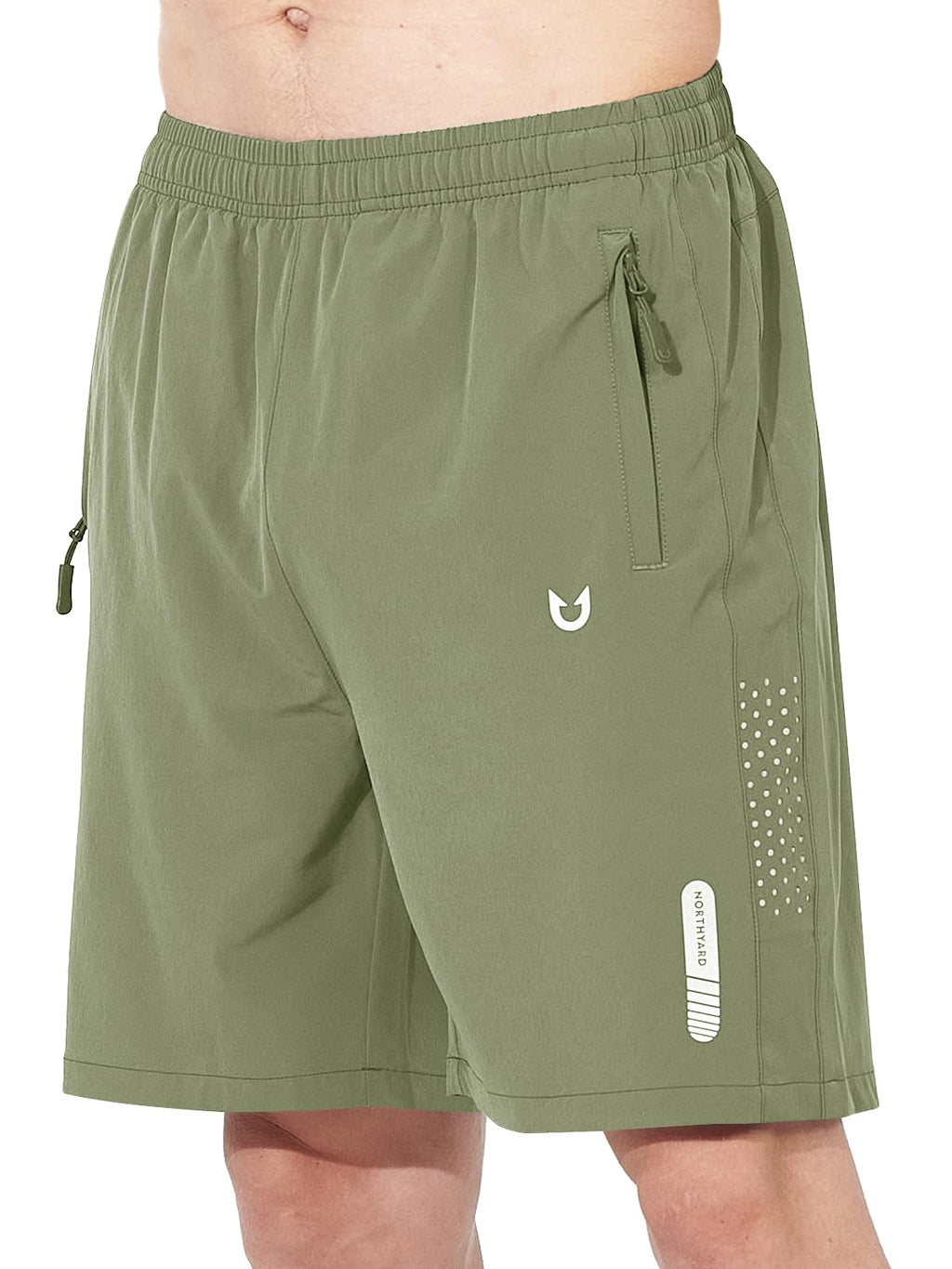 NORTHYARD Men's Athletic Running Shorts Gym Workout 7"/9"/5" Quick Dry Lightweight Sports Basketball Tennis 3 Zipper Pockets