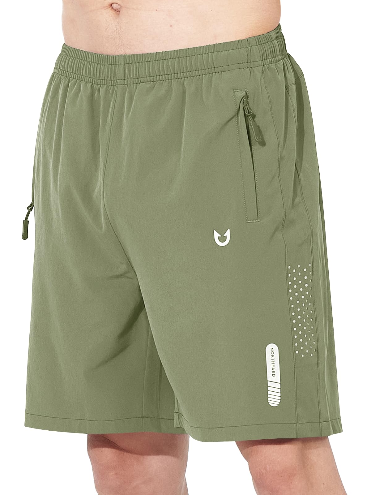 NORTHYARD Men's Athletic Running Shorts Gym Workout 7"/9"/5" Quick Dry Lightweight Sports Basketball Tennis 3 Zipper Pockets