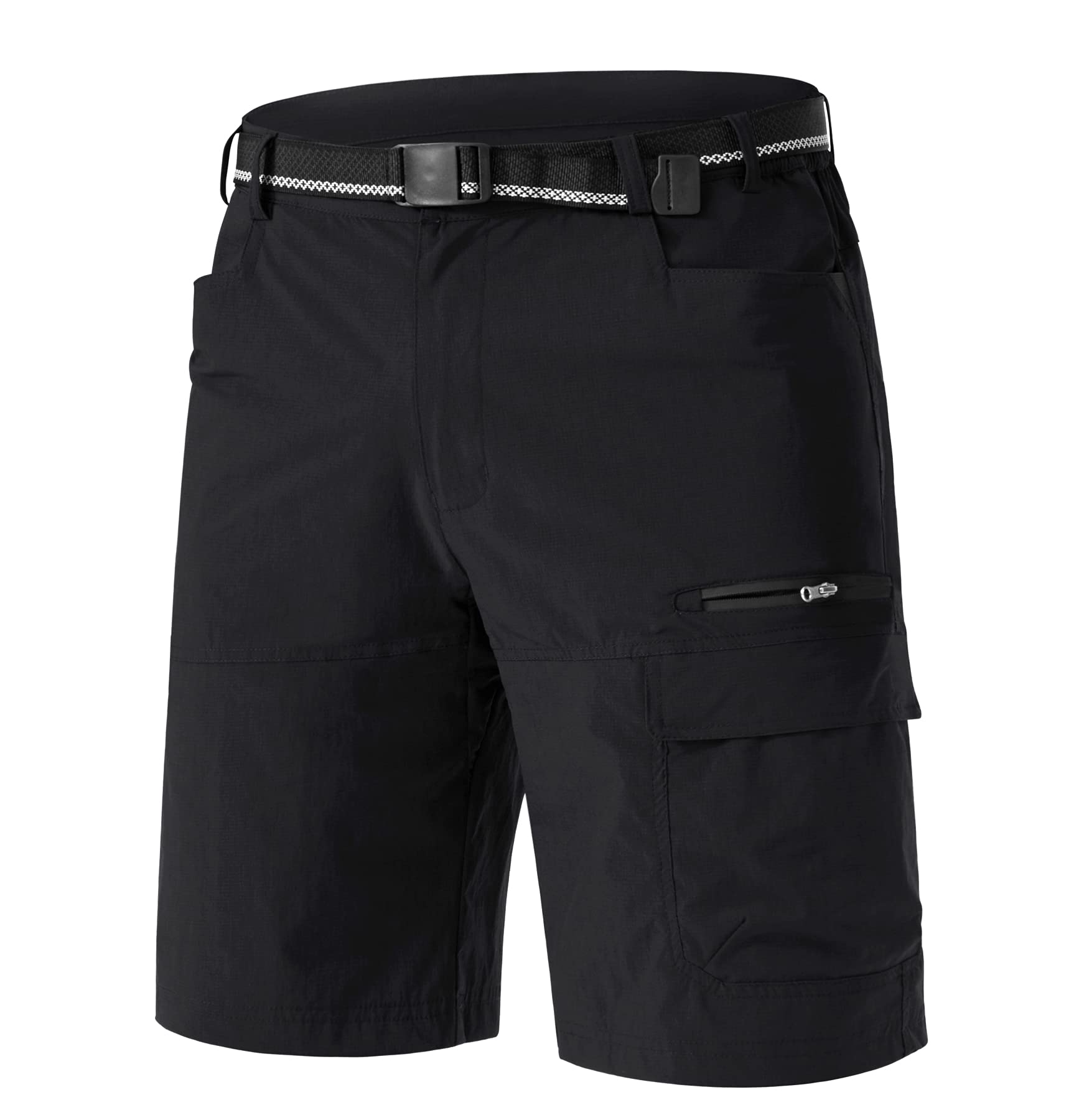 TACVASEN Men's Summer Outdoor Shorts Quick Dry Water Resistant Cargo Casual Golf Work Hiking Shorts (NO Belt)