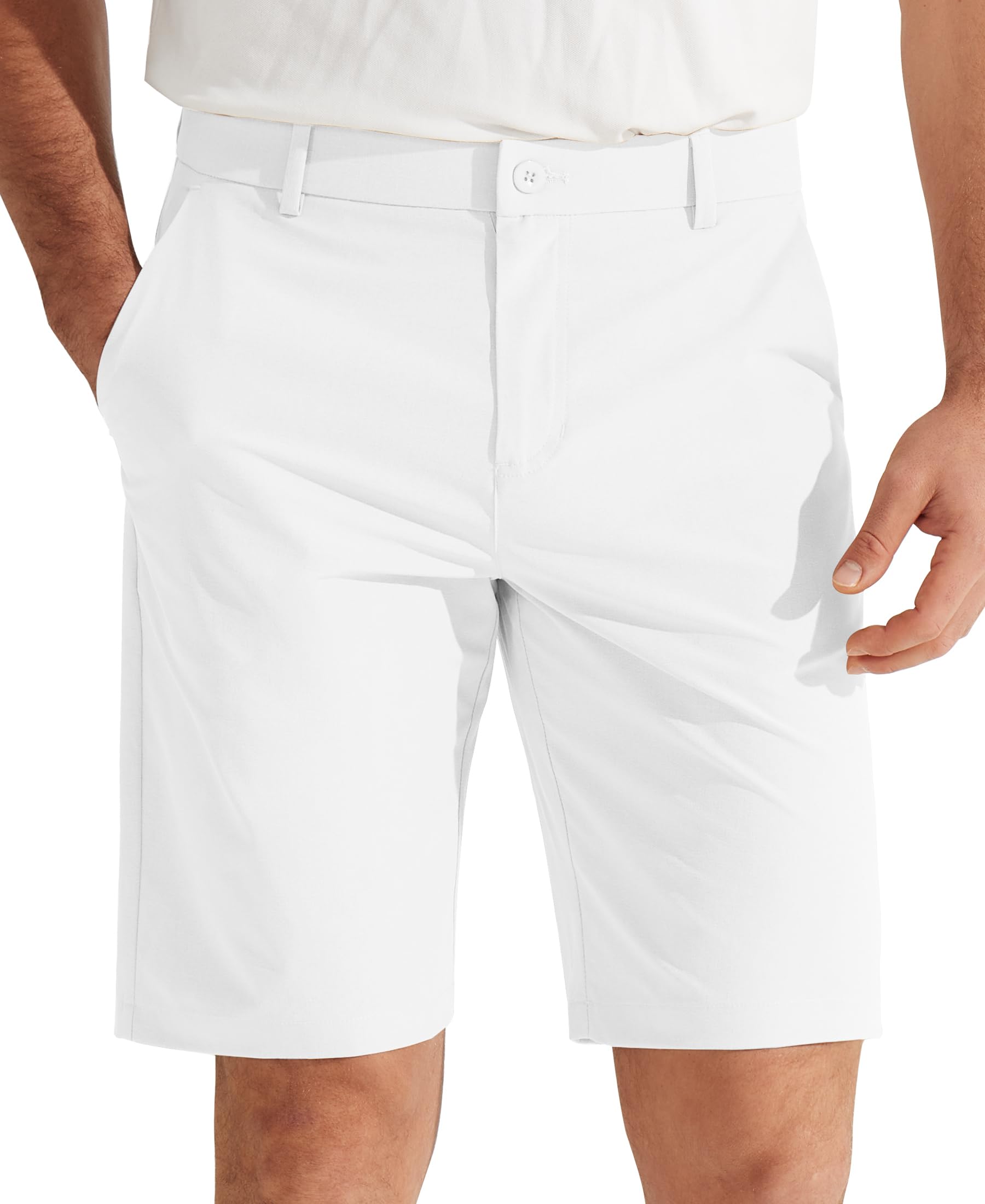 Libin Mens Golf Shorts 7"/9" Work Dress Shorts Casual Flat Front Hybrid Short Lightweight Quick Dry Water Resistant