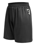 BOOJO 5 Pack Athletic Gym Mens Shorts - Workout Black Quick Dry Basketball Shorts with Pockets for Running Casual Activewear