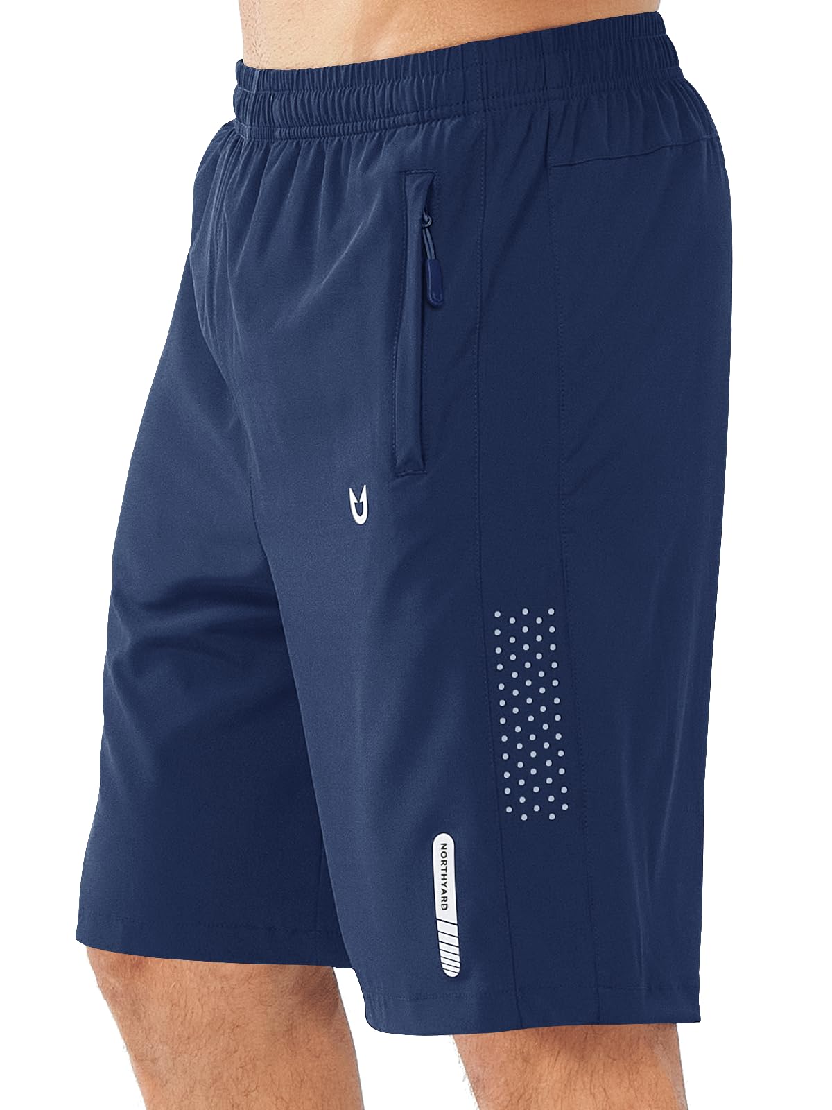 NORTHYARD Men's Athletic Running Shorts Gym Workout 7"/9"/5" Quick Dry Lightweight Sports Basketball Tennis 3 Zipper Pockets