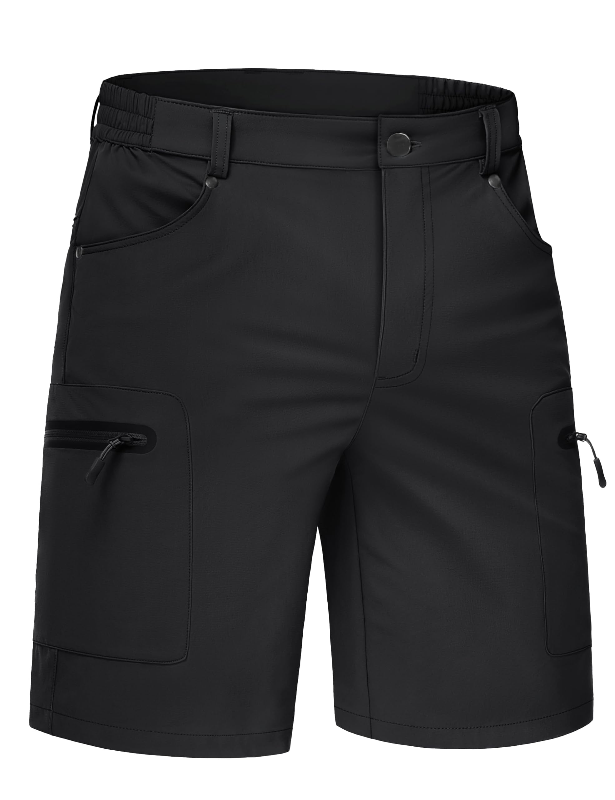 TACVASEN Men's Hiking Cargo Shorts 10" Quick Dry Lightweight Casual Summer Work Golf Shorts with 5 Pockets
