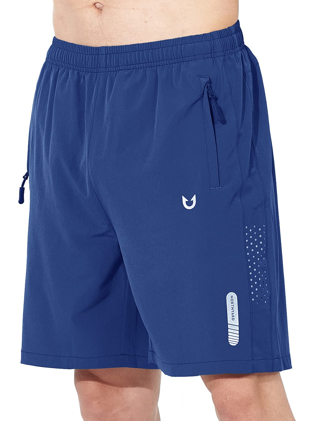 NORTHYARD Men's Athletic Running Shorts Gym Workout 7"/9"/5" Quick Dry Lightweight Sports Basketball Tennis 3 Zipper Pockets