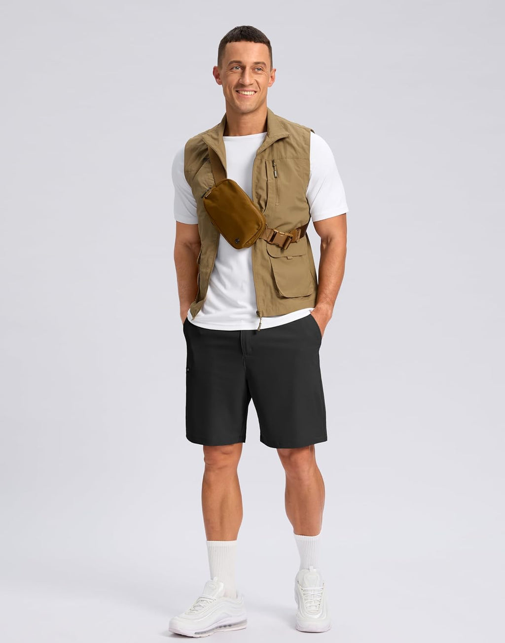 G Gradual Men's Casual Shorts 7"/ 9"/ 5" Lightweight 4 Pockets Stretch Quick-Dry Summer Shorts for Golf Work Hiking Trips