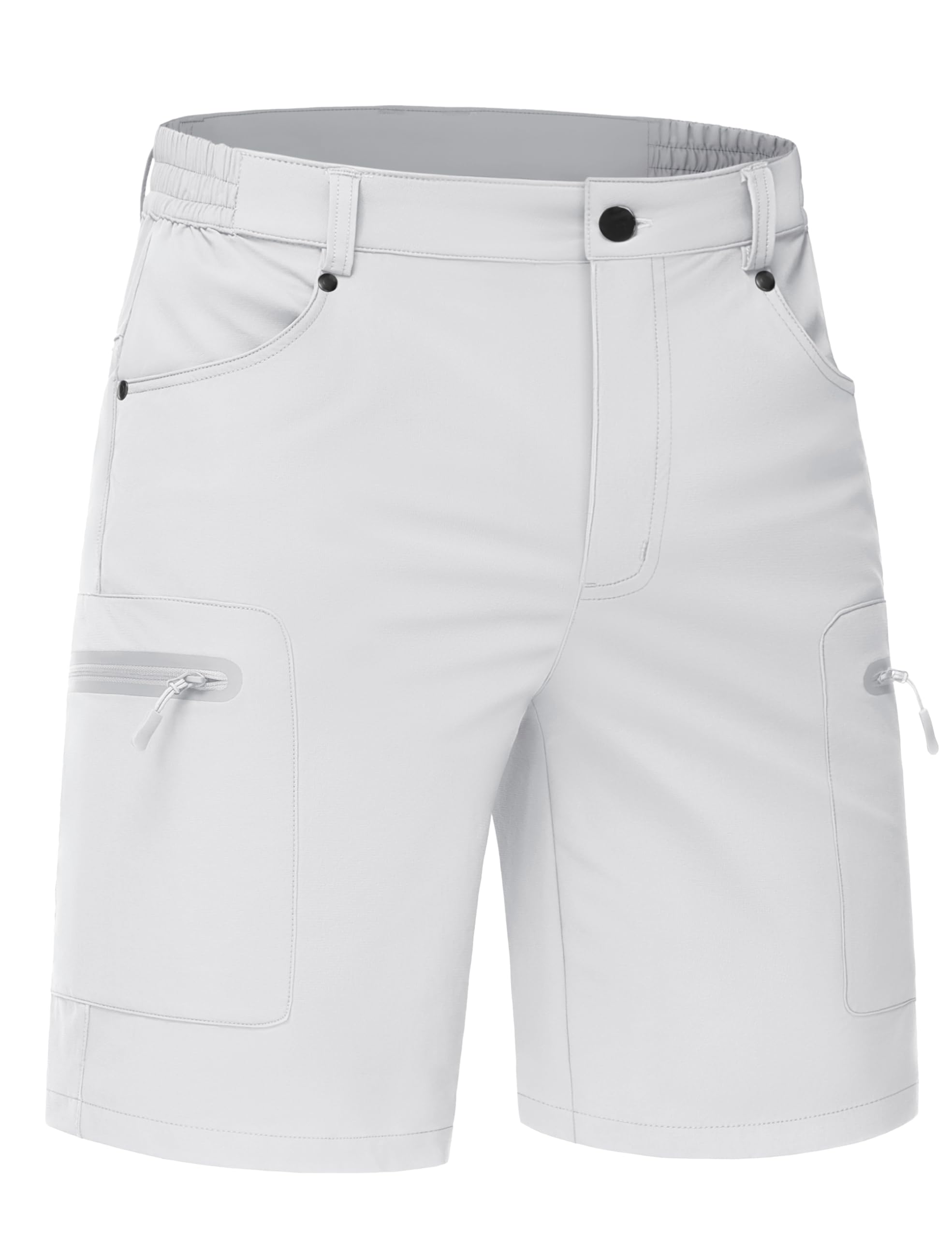 TACVASEN Men's Hiking Cargo Shorts 10" Quick Dry Lightweight Casual Summer Work Golf Shorts with 5 Pockets