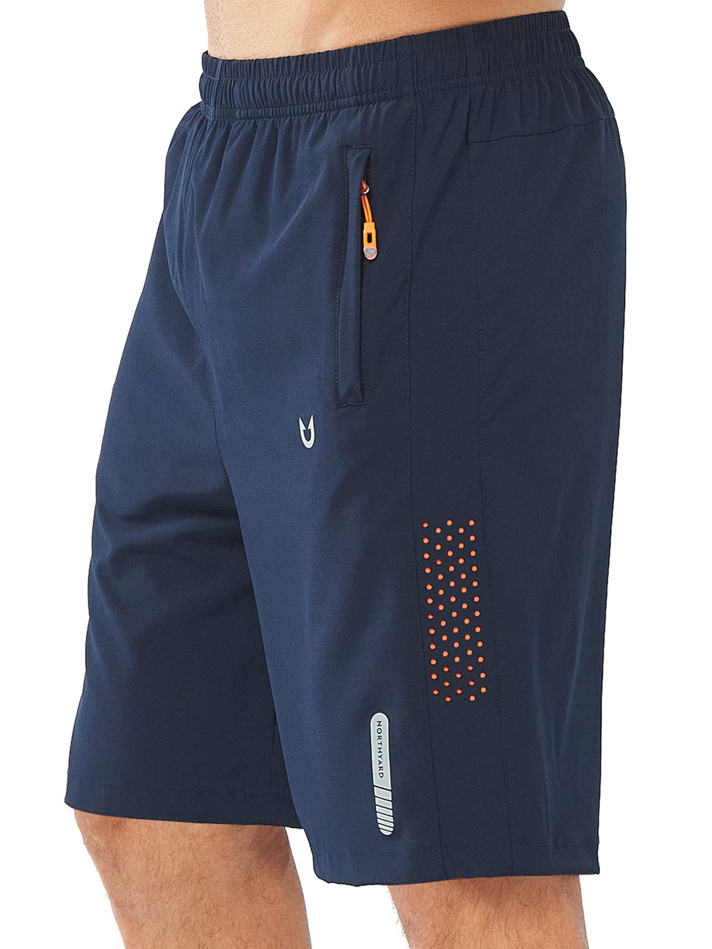 NORTHYARD Men's Athletic Running Shorts Gym Workout 7"/9"/5" Quick Dry Lightweight Sports Basketball Tennis 3 Zipper Pockets