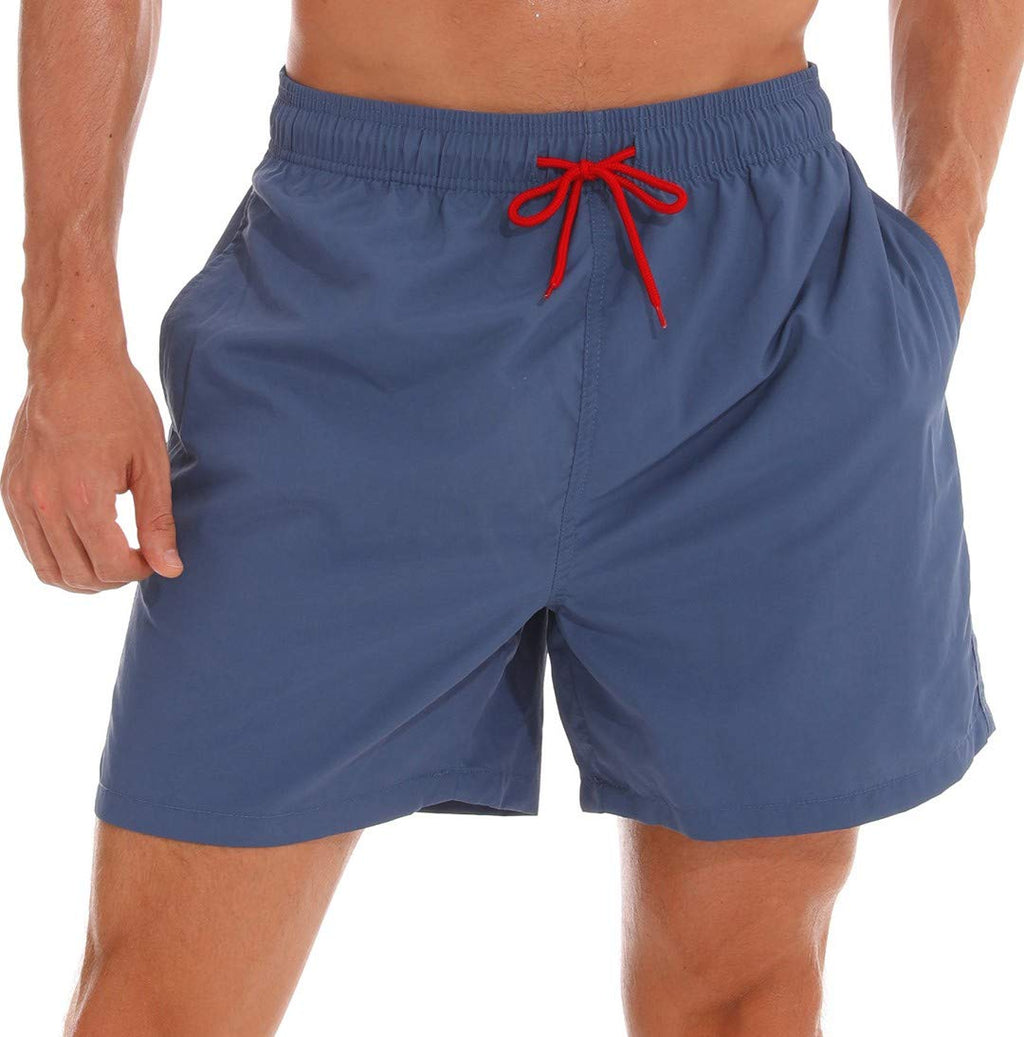 SILKWORLD Men's Swim Trunks Quick Dry Beach Shorts with Pockets | mesh lining, dry fast, adjustable waist, side pockets, comfort,well made,swimming,beach shorts, water sports,vacation trips