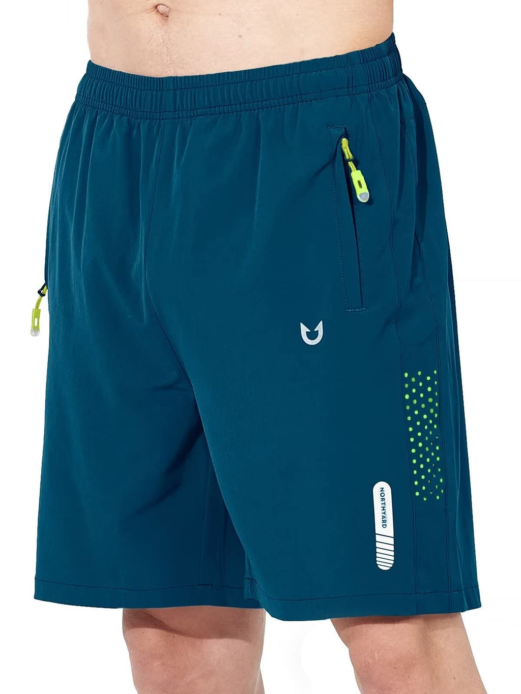 NORTHYARD Men's Athletic Running Shorts Gym Workout 7"/9"/5" Quick Dry Lightweight Sports Basketball Tennis 3 Zipper Pockets