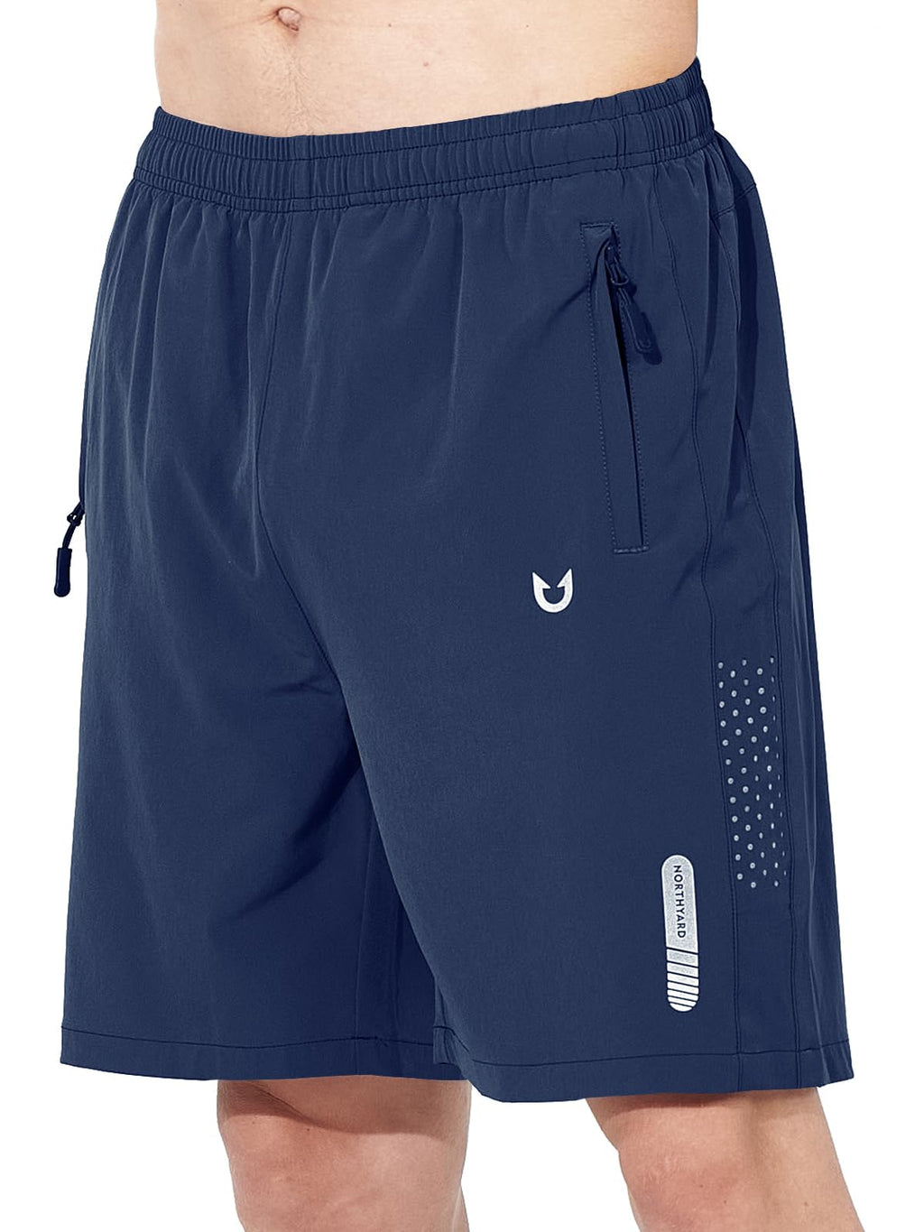 NORTHYARD Men's Athletic Running Shorts Gym Workout 7"/9"/5" Quick Dry Lightweight Sports Basketball Tennis 3 Zipper Pockets