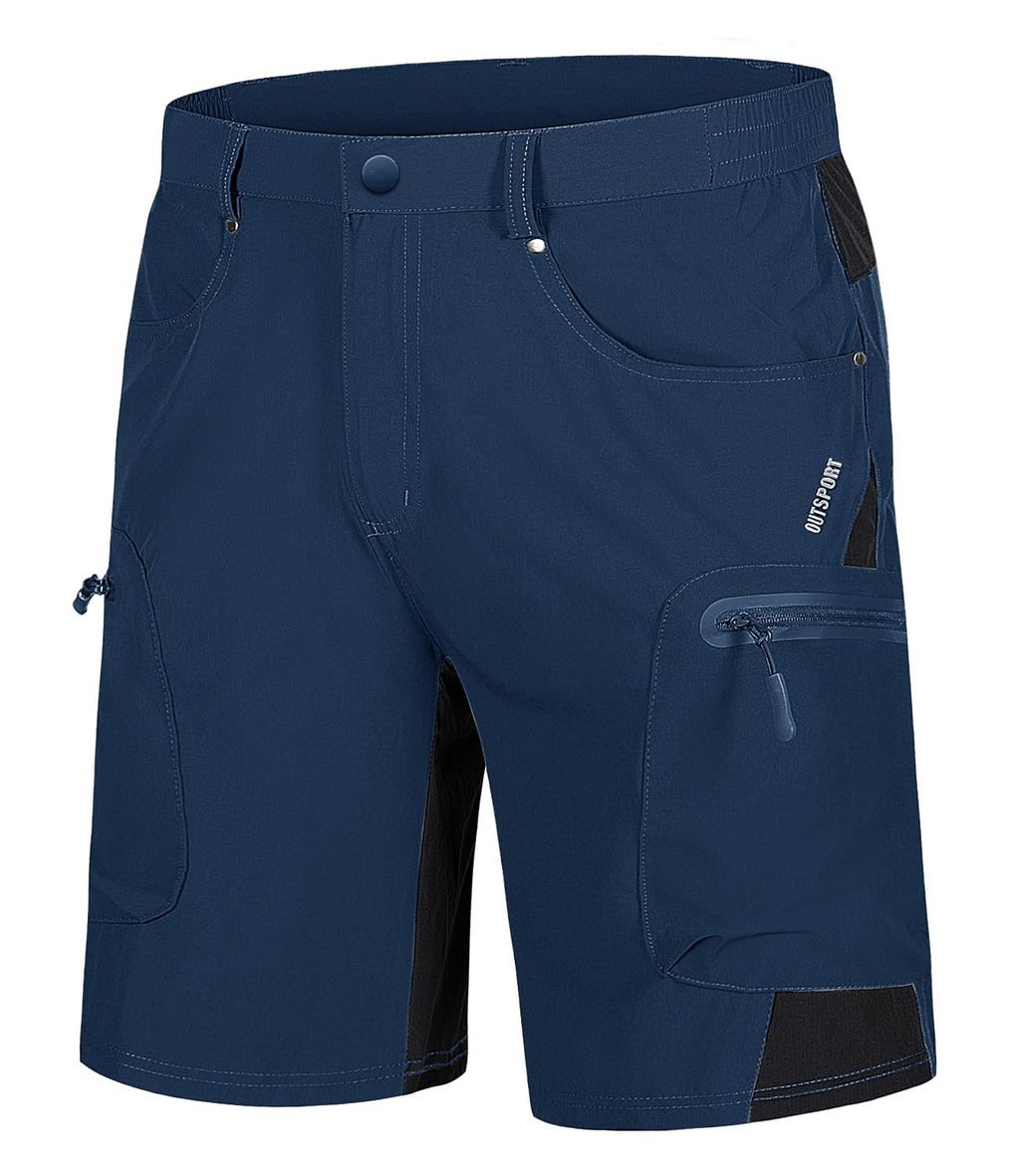 TACVASEN Men's Hiking Cargo Shorts 10" with Zipper Pockets Quick Dry Casual Stretch Golf Work Short Outdoor Summer