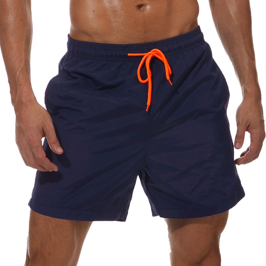SILKWORLD Men's Swim Trunks Quick Dry Beach Shorts with Pockets | mesh lining, dry fast, adjustable waist, side pockets, comfort,well made,swimming,beach shorts, water sports,vacation trips
