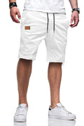JMIERR Mens Cotton Stretch Shorts Casual Drawstring Twill Chino Shorts | Drawstring Waist, Phone Pockets, Golf, Summer Beach Cruise Outfits, Machine Wash