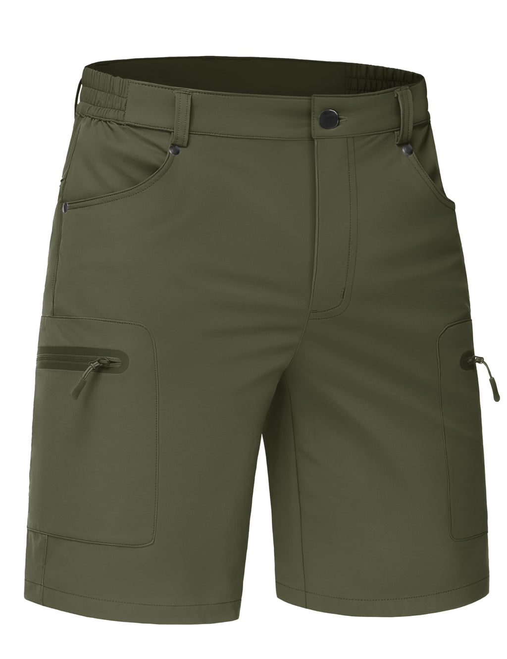 TACVASEN Men's Hiking Cargo Shorts 10" Quick Dry Lightweight Casual Summer Work Golf Shorts with 5 Pockets